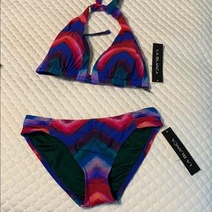 Tie dye string bikini